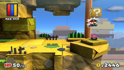 Location of the 6th hidden block in Paper Mario: Color Splash, revealed.