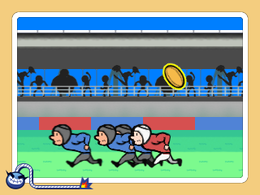 The microgame Rugby from WarioWare Gold