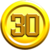 A 30-Coin in the New Super Mario Bros. U style in Super Mario Maker 2.