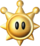 Artwork of a Shine Sprite from Super Mario Sunshine