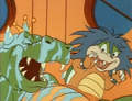 Kooky's missing lower body
