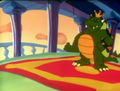 King Koopa's miscolored tail spikes