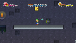 Last ? Block in Underwhere Road of Super Paper Mario.