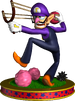 Artwork of Waluigi from Mario Party 5.