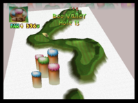 The thirteenth hole of Boo Valley from Mario Golf (Nintendo 64)