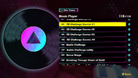 The disc for the song "2D Challenge Course #1" in Donkey Kong Bananza