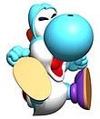 A Light Blue Yoshi, ground pounding