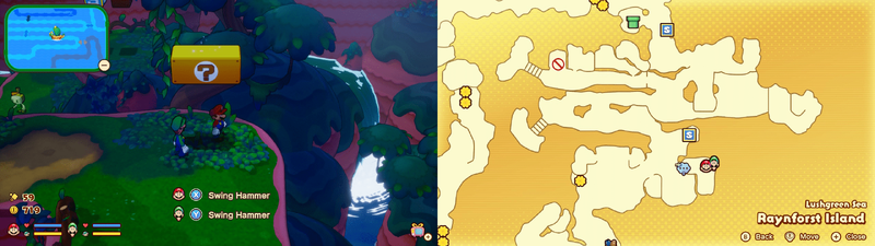 18th ? block in Raynforst Island from Mario & Luigi: Brothership