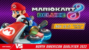 Banner of the Mario Kart 8 Deluxe North American Qualifier 2022
