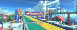 Ice Ice Outpost from Mario Kart 8 - The Legend of Zelda × Mario Kart 8.