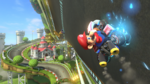 Mario, racing at Mario Circuit