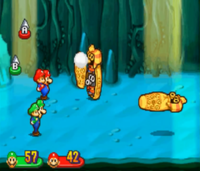 A Snifaro battle in Mario & Luigi: Partners in Time