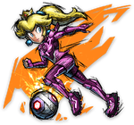 Artwork of Peach in Mario Strikers: Battle League