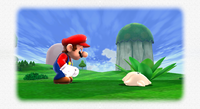 Mario finds a lost Baby Luma in the opening sequence of Super Mario Galaxy 2.