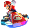Mario character sticker for the Mario Kart 8 Deluxe trophy in the Trophy Creator application