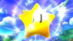 Rosalina's Power Star in Super Smash Bros. for Wii U.