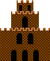 Sprite of a Castle in Super Mario Bros.