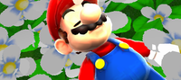 Mario being awoken.