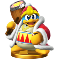 King Dedede's trophy render from Super Smash Bros. for Wii U