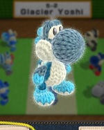 Glacier Yoshi, from Yoshi's Woolly World.