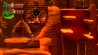 The level Beehive Brawl in Donkey Kong Country: Tropical Freeze.