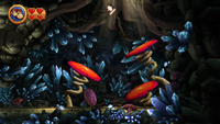 Cave scenery in Donkey Kong Country Returns.
