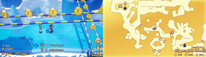 5th block in Slippenglide Island from Mario & Luigi: Brothership