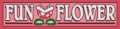 A Mario Kart 8 Deluxe Fun Flower trackside banner