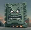 A Thwomp in Mario Kart World