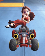 Pauline performing a trick.