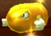 Gold Bullet Bill as viewed in the Character Museum from Mario Party: Star Rush