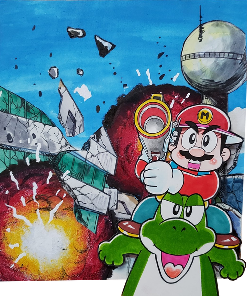 File:Mario and Yoshi cover YnRH1.png
