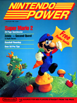 Cover for the first issue of Nintendo Power, featuring Super Mario Bros. 2
