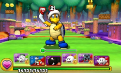 Screenshot of World 5-6, from Puzzle & Dragons: Super Mario Bros. Edition.