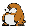 Sprite of a Monty Mole from Paper Mario: The Origami King