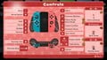 The controls menu with Joy-Con connected