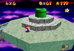 Mario near the final battle in Bowser in the Sky
