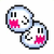 Boo Buddies icon from Super Mario Maker 2 (Super Mario World style)