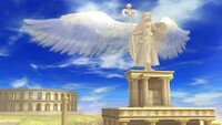 Statue of Palutena in Super Smash Bros. for Wii U.