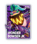 The Wonder Bowser Jr. card from The Super Mario Galaxy Movie Collectible Cards
