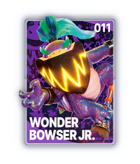 The Wonder Bowser Jr. card from The Super Mario Galaxy Movie Collectible Cards