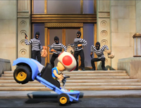 The Robot chicken episode picture which features Toad and his kart.
