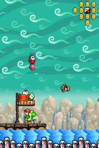Screenshot of Up the Creek from Yoshi's Island DS