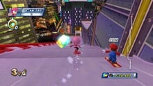 Amy and Mario participating in the Dream Snowboard Cross