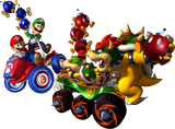 Artwork depicting Bob-omb Blast from Mario Kart: Double Dash!!.