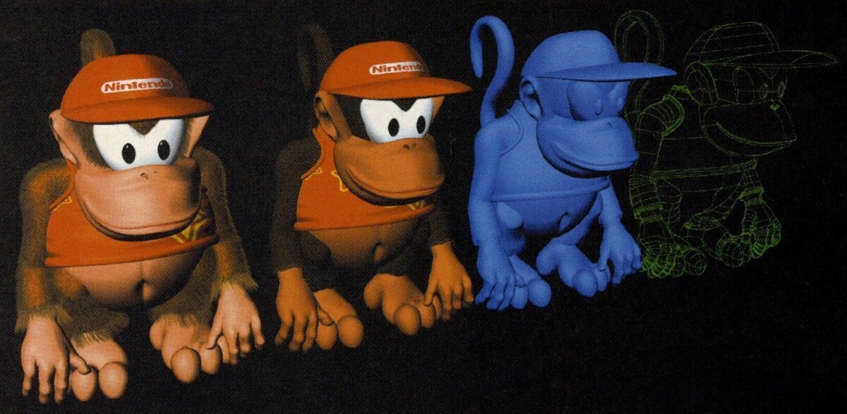 File:Diddy DKC2 model art.jpg - Super Mario Wiki, the Mario encyclopedia