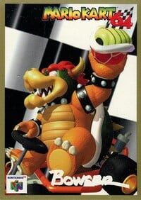 One of the Mario Kart 64 Collectible Trading Cards.