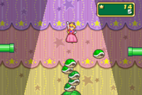 The mini-game, Shell Stack from Mario Party Advance