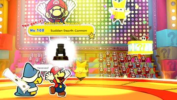 Mario wins Collectible Treasure No. 108: Sudden Death Cannon