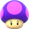 Artwork of a Poison Mushroom from Super Mario Party